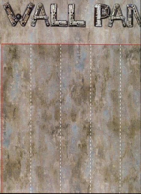 Steampunk Repeating Wall Panel Distressed Wall G45262 By Galerie