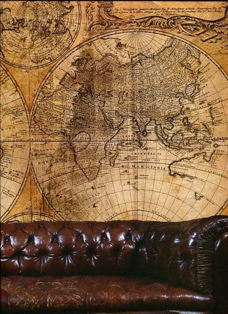 Steampunk Wall Mural Map Medium G45254 By Galerie