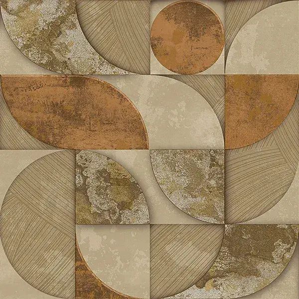 Stratum Geometrico Gold Orange Brown Wallpaper Page 37 49312 By Parato For Galerie