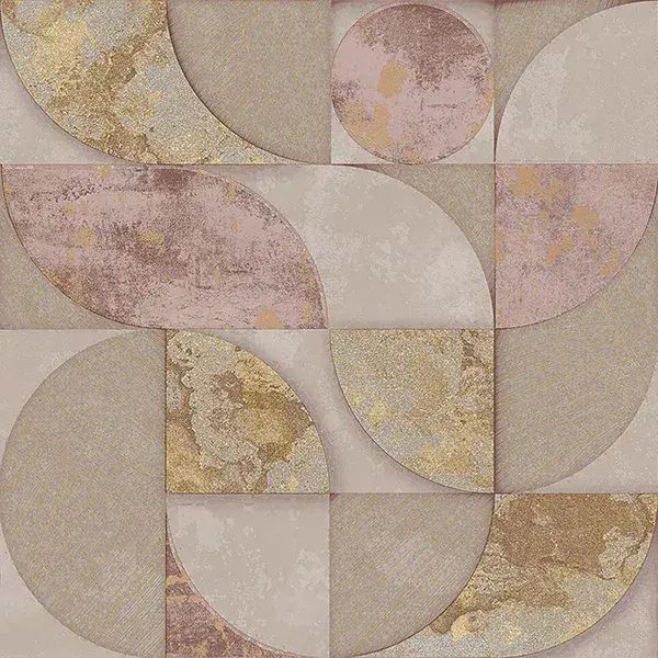 Stratum Geometrico Gold Pink Wallpaper Page 4 49313 By Parato For Galerie