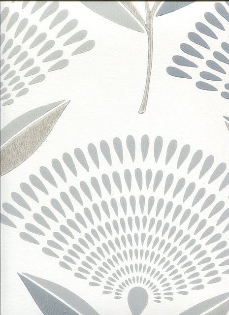 Studio Calia Silver Wallpaper 1622/909 By Prestigious Wallcoverings