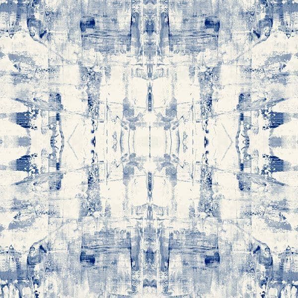 Sumi-e Digital Print Panel Symmetry Blue 30627 By BN Wallcoverings For Galerie