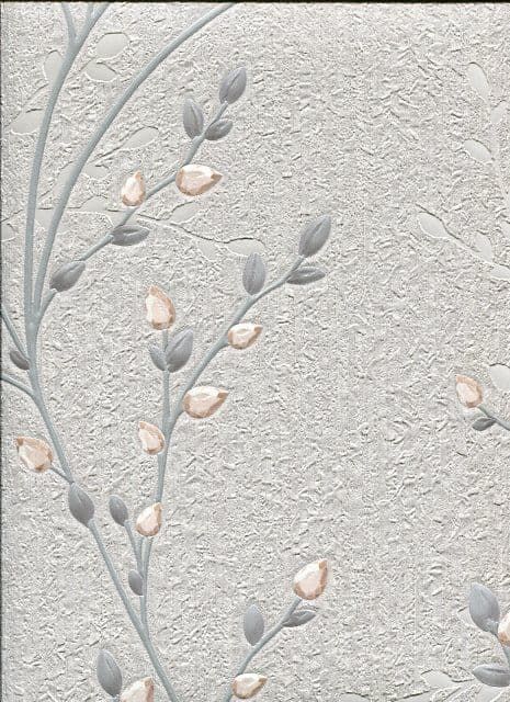 Toscani Wallpaper Amelio Grey Rose Gold  35705 By Holden Decor For Colemans