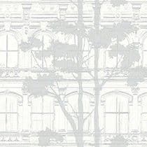 Transition Wallpaper Architecture with Tree Shadow Silver Pencil FJ31510 By Mayflower For Today Inte