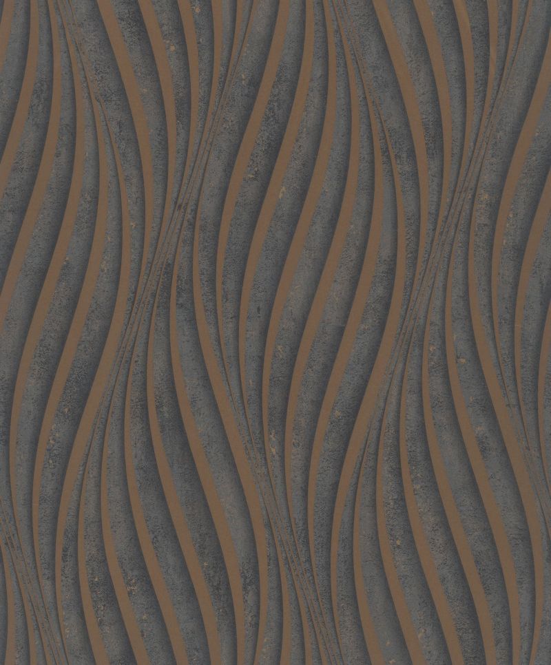 Urban Textures Wallpaper Wave Black Copper 34263 Page 53 By Marburg For Galerie
