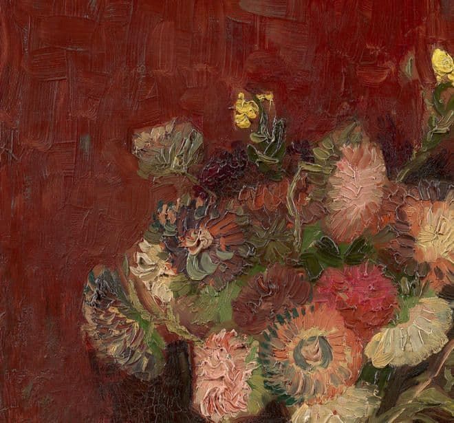 Van Gogh II 2 Wallpaper Mural Vase With Chinese Asters And Gladioli 200328 or VAN200328 By BN Wallco