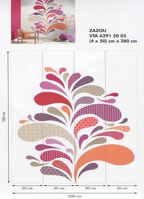 Vitamine Wallpaper Wall Panel VTA 6291 50 05 VTA62915005 By Caselio