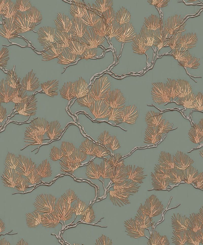 Wall Fabric Wallpaper Pine Tree WF121013 By Design id For Colemans