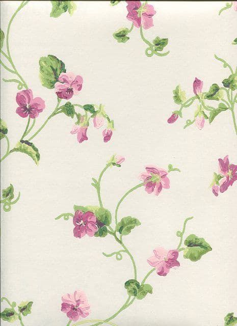 Waverly Cottage Sweet Violets Trail 325750 By Rasch Textil For Brian Yates