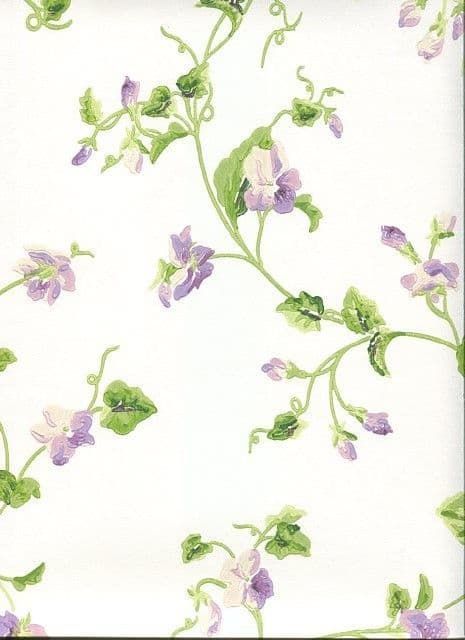 Waverly Cottage Sweet Violets Trail 325767 By Rasch Textil For Brian Yates