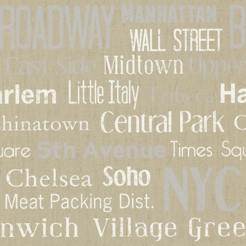 Words Wallpaper Manhattan WRD 6442 10 56 WRD64421056 By Caselio