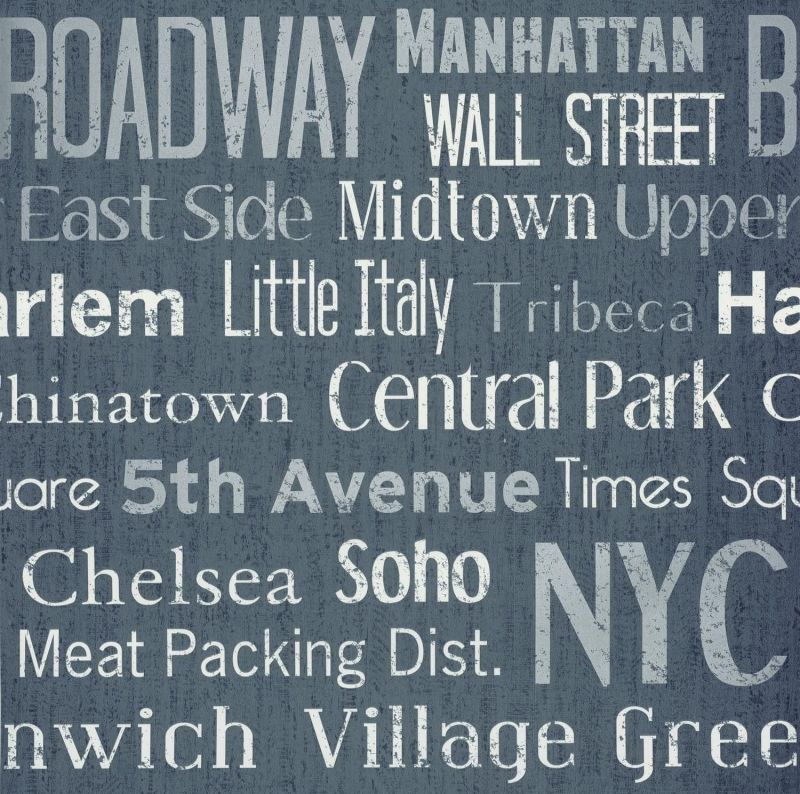 Words Wallpaper Manhattan WRD 6442 60 78 WRD64426078 By Caselio