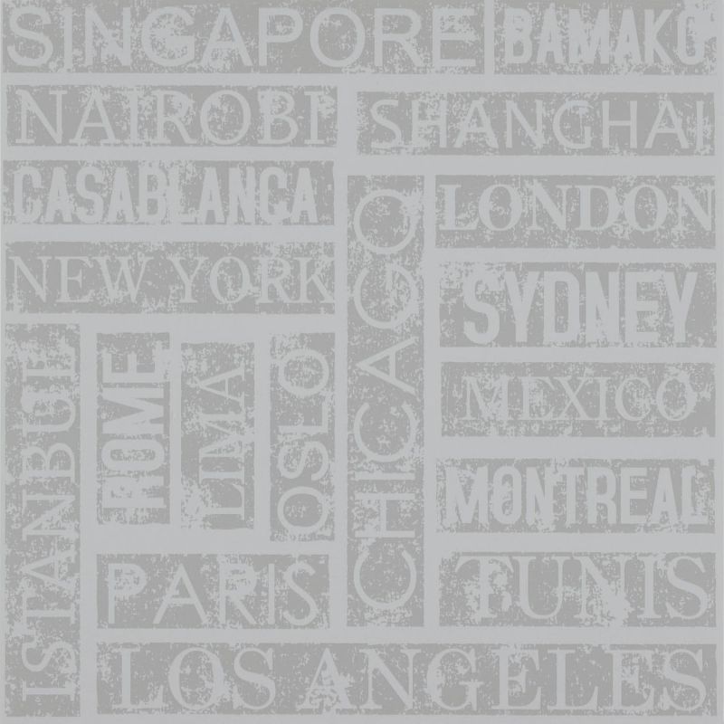 Words Wallpaper Villes WRD 6722 90 99 WRD67229099 By Caselio