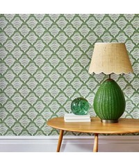 V&A II Calico Shell Verde Green Wallpaper 241