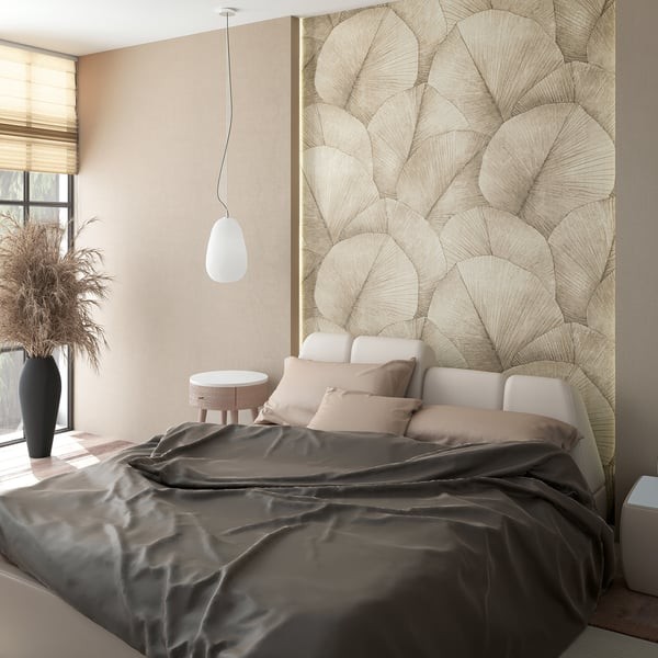 Kumano Repeatable Palm Leaf Mural Wallpaper 3