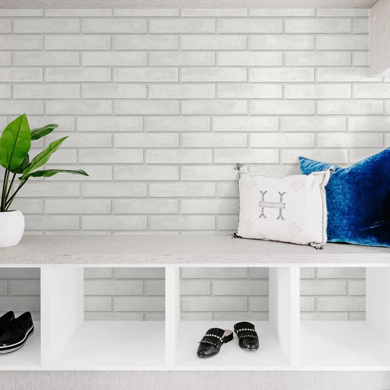 NextWall Peel & Stick Monarch Brick Wallpaper
