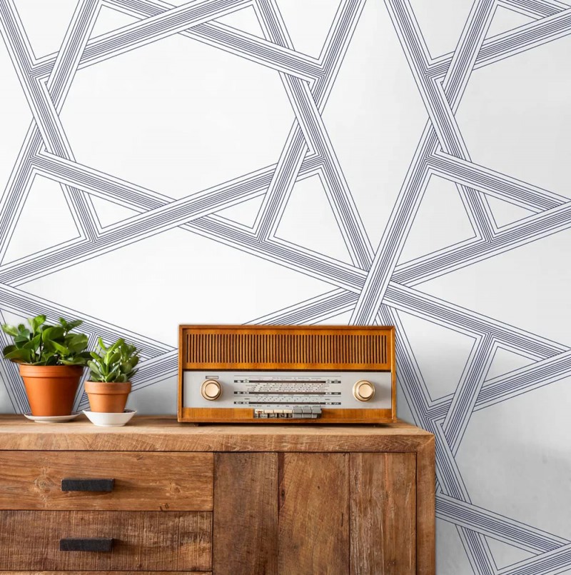 NextWall Peel & Stick Crossroads Geo Wallpape