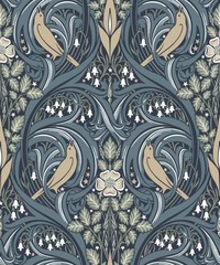 Arts & Crafts Wallpaper Page 33 ET12212 Bird 