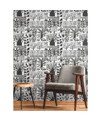 Black & White Wallpaper BW3862 Primitive Tree