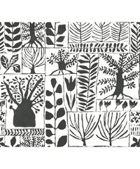 Black & White Wallpaper BW3862 Primitive Tree