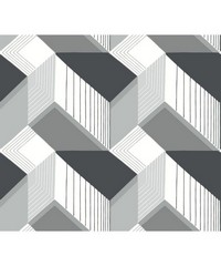 Black & White Wallpaper BW3882 Graphic Geo Bl