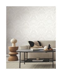 Black & White Wallpaper BW3932 Egret Damask B