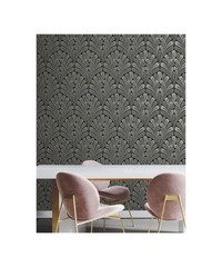 Black & White Wallpaper BW3951 Shell Damask B