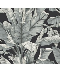 Black & White Wallpaper BW3971 Banana Leaf By