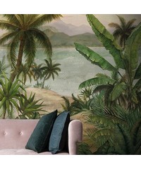 Botanica Wallpaper Digital Mural Tropical Mor