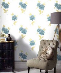 Botanica Wallpaper Lulu Teal 32-468 By Graham