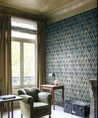 Cabinet Of Curiosities Wallpaper Facet Aqua C