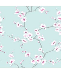 Fresca Apple Blossom Blue Wallpaper 51-066 By