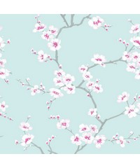 Fresca Apple Blossom Blue Wallpaper 51-066 By