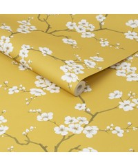 Fresca Apple Blossom Ochre Wallpaper 108289 B