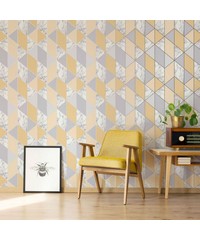 Fresca Marble Geo Yellow Wallpaper 108296 By 