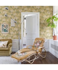 Hjarterum Wallpaper Eva Light Yellow 83123 By