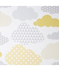 Individual Clouds Yellow Grey Wallpaper 10826