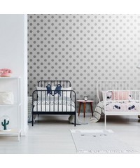 Individual Dotty Silver Wallpaper 102508 By G