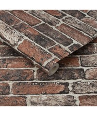 Individual Fresco Red Brick Wall Wallpaper 10