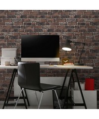 Individual Fresco Red Brick Wall Wallpaper 10