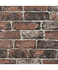 Individual Fresco Red Brick Wall Wallpaper 10