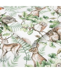 Individual Woodland Animals Natural Wallpaper