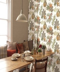 Into The Woods Mulberry Burnt Orange Wallpape