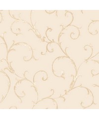 Italian Style Wallpaper Acanthus Scroll Beige