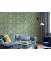 Italian Velour Wallpaper Cubic Flock 25066 By
