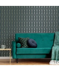 Jewel Boutique Marquise Geo Emerald Wallpaper