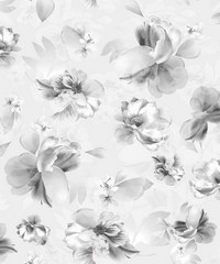 Lipsy London Wallpaper Soft Petals Grey Glitt