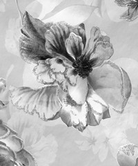 Lipsy London Wallpaper Soft Petals Grey Glitt