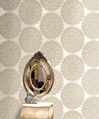 Lustre Mandala Taupe Wallpaper 65093 By Four 