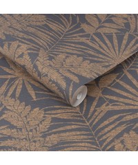 Paradise Fenne Dark Rust-Brown Wallpaper 1069